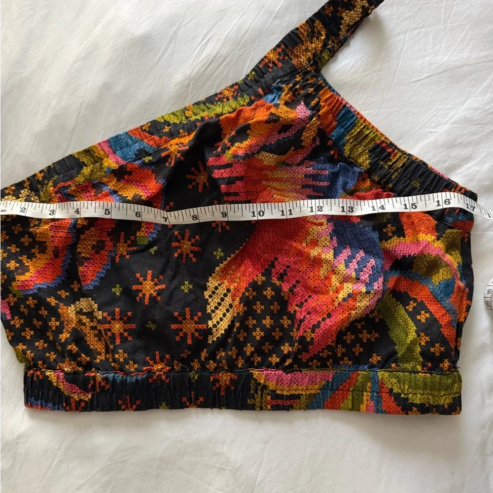 FARM Rio Multicolor One-Shoulder Crop Top - Picture 5 of 7